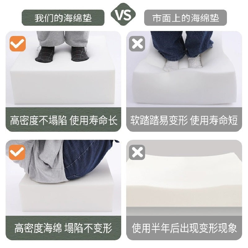 Customized sponge high-density hardened thickened solid wood sofa cushion cushion mattress seat bay window cushion custom made