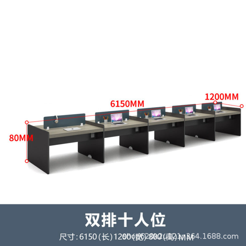 Staff screen desk casual modern office workstation table and chair combination face-to-face multi-person staff booth