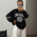J spot-73093# cross-border women's fashion european and american ins fashion round neck printed long-sleeved sweatshirt