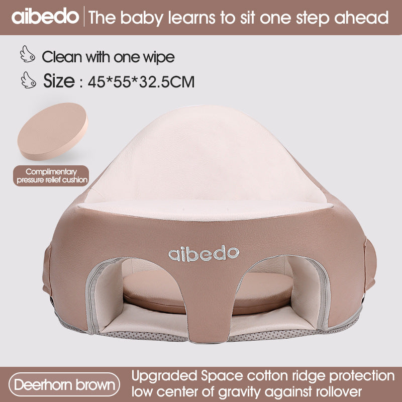 Aibedo wrap-around anti-rollover baby learning to sit chair does not hurt the spine, no washing, learning to sit training chair is specially provided as
