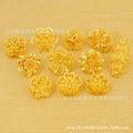24k gold plated floral ring for women, middle eastern bridal wedding accessory, exquisite gift, party & everyday wear