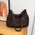 Large capacity bag women's fashionplaidnew arrivalk-stylecasual shoulder crossbody bag cloth bag work clothing dumpling bag