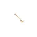 Electroplated gold spoon