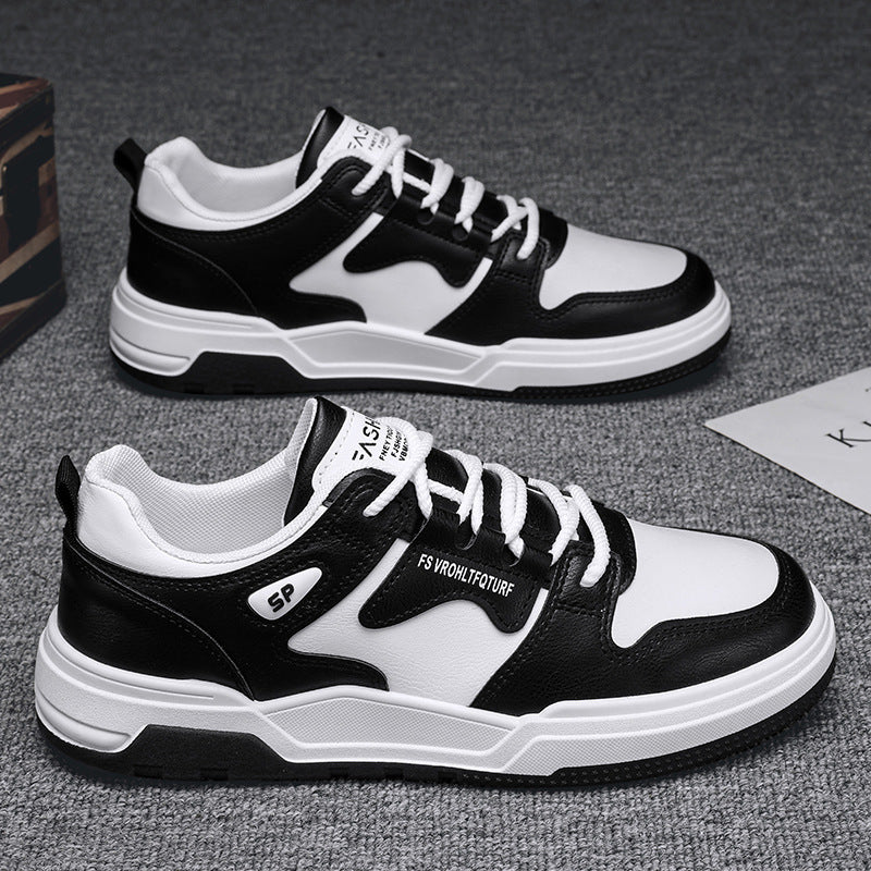 2025 new spring men's ins-style sneakers: waterproof athletic shoes, casual low-top flats, versatile and breathable