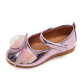 Girls'  spring bowknot soft-soled princess leather shoes for mid-to-large children - wholesale from manufacturer, velcro closure, korean style kids' shoes