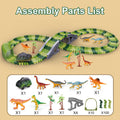 amazon hot-selling dinosaur track car kids' assembly toy, versatile roller coaster electric train wholesale