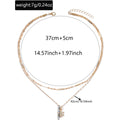 Wholesale niche necklaces: european and american cross-border jewelry for women - trendy layered sunflower & eight-pointed star clavicle chains