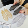 summer pointed toe sandals women's outwearflats slippers pure colorflats shoes casual toe cap breathable lightweight