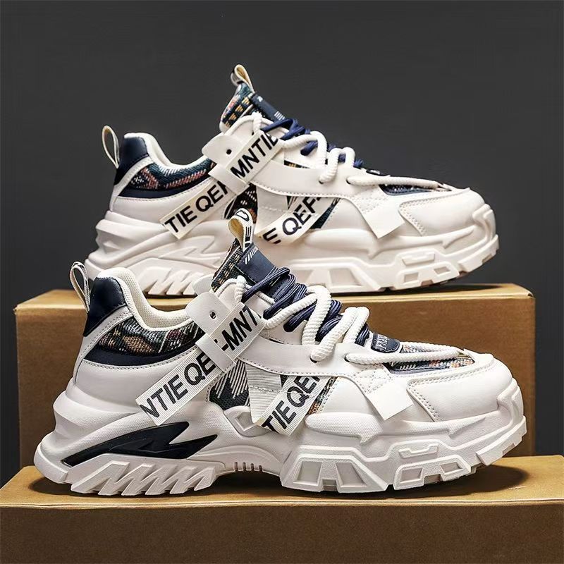 Popular men's shoes winter2025new arrival mesh sneakers youth trendy brand easiest for matchheight increasing dad trendy shoes