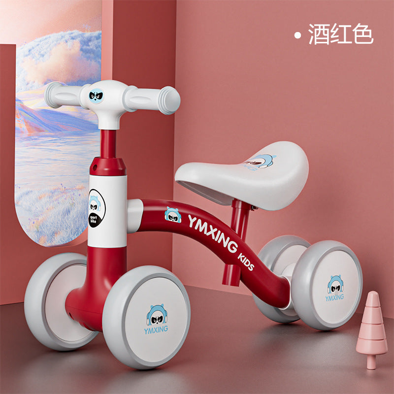 New children's balance car 1 - 3-year-old baby walker without pedals Boys and girls coasting four-wheel coasting balance car