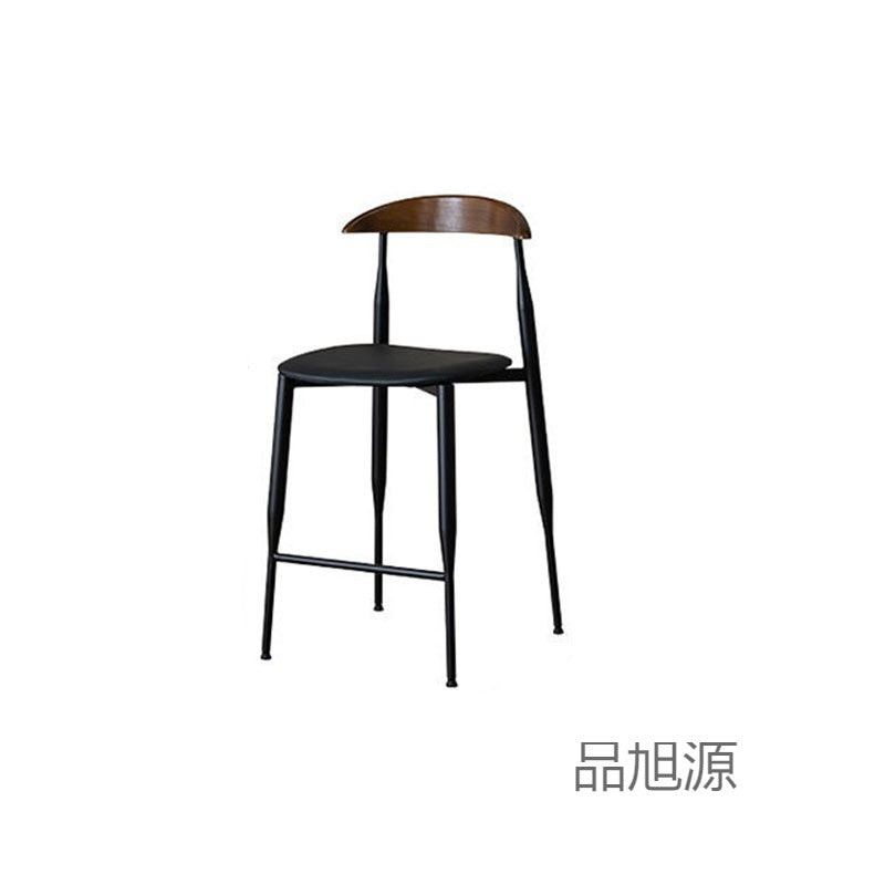 American bar loft wrought iron bar chair cafe milk tea shop personalized retro leather casual high stool home chair