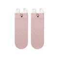 Babylon children's socks solid color ear lifting combed cotton cartoon knee socks autumn boneless cute newborn infant socks
