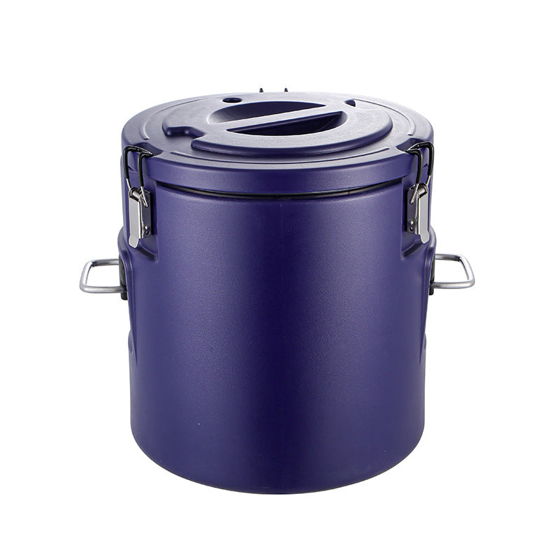 Stainless steel commercial insulation bucket large capacity special milk tea soy milk rice bucket for stall household storage sealed bucket