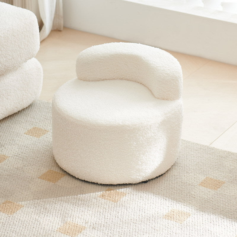 Cream style sofa stool for homecasual small chair living room back chair door shoe changing stool casualcashmere chair