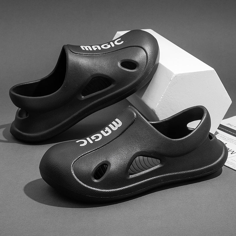 Crocs men's summeroutweareva toe cap slippers outdoor couple casual sports beach sandals difficult men's style