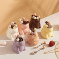 Cream style capybara ceramic fruit fork suit afternoon tea fruit fork spoon restaurant cafe fork spoon wholesale