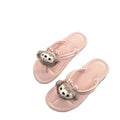 2025 new high-style cartoon flip-flops for women - perfect for home, outdoor, casual wear, versatile beach sandals with anti-slip sole