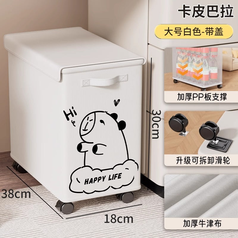 Office Storage Basket Under Table Station Removable Wheel Shelf Cart Dormitory Snack School Bag Storage Rack