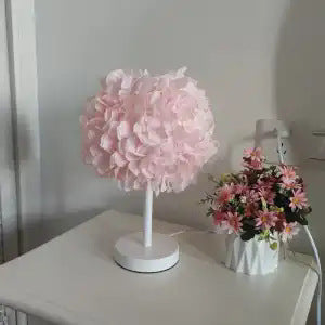Bedroom bedside lamp champagne folding fabric princess table lamp american standard ins girl romantic wedding celebration lighting table lamp