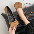 export women's lightweight soft sole loafers - spring/autumn new collection, bow accent, comfortable, non-slip ladies' flats