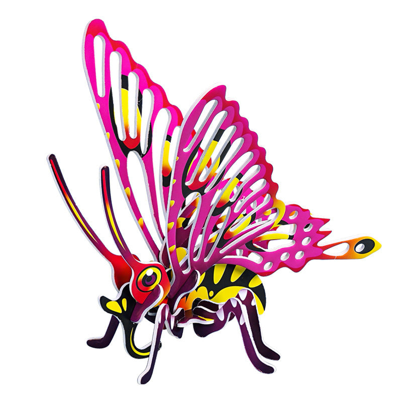 Insect cognition technology small production handmade DIY butterfly splicing kindergarten primary school students fun puzzle creative package