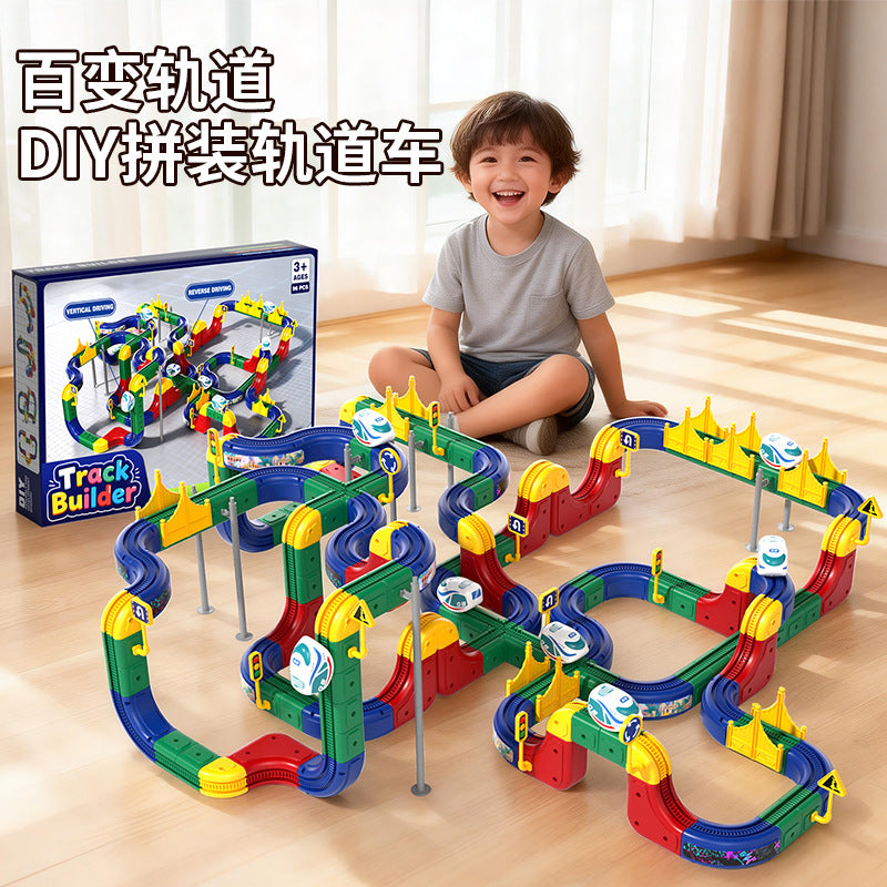 High-speed rail anti-gravity levitation building blocks - magnetic electric assembly toy for boys and girls