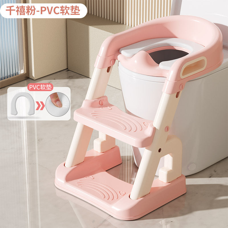 Kids toilet toilet stairs male child urinal basin ring female baby special baby foldable ladder foot stool