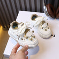 Girls' casual sneakers, kids' athletic board shoes,  spring/autumn new arrivals, soft sole cartoon sneakers for boys, white shoes for ages 1-6