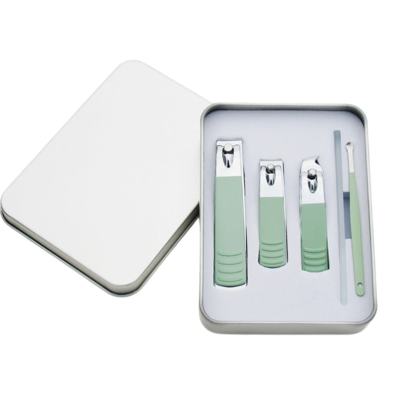 Stainless steel nail clipper three-piece gift set - cuticle nippers, manicure kit, wholesale nail clipper set