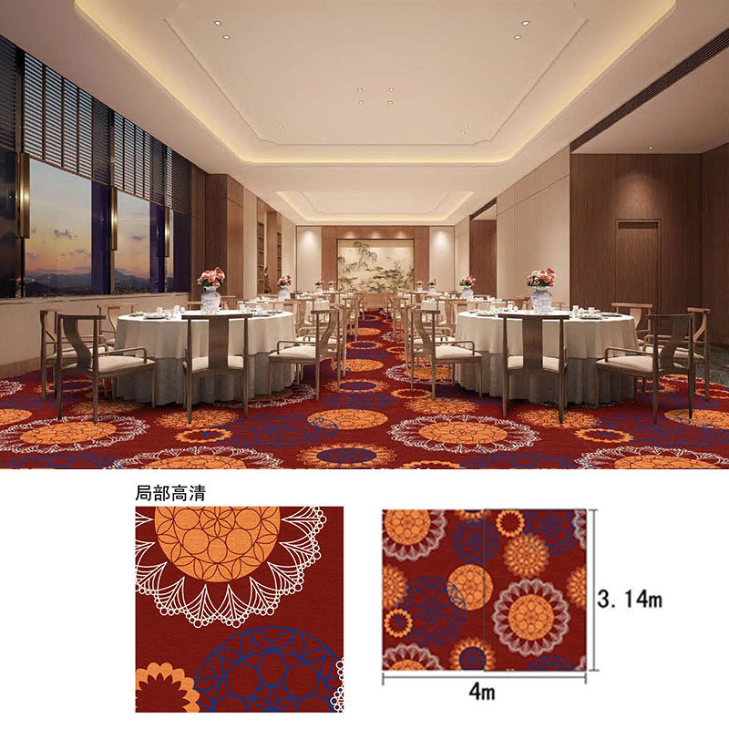 Vip meeting room reception area carpet, thickened nylon fire-retardant large area full coverage hotel stage conference hall carpet