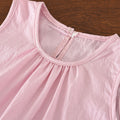 Girls' summer outfit set: sleeveless babydoll top and straight-leg pants two-piece set - cross-border bestseller, girls' clothing