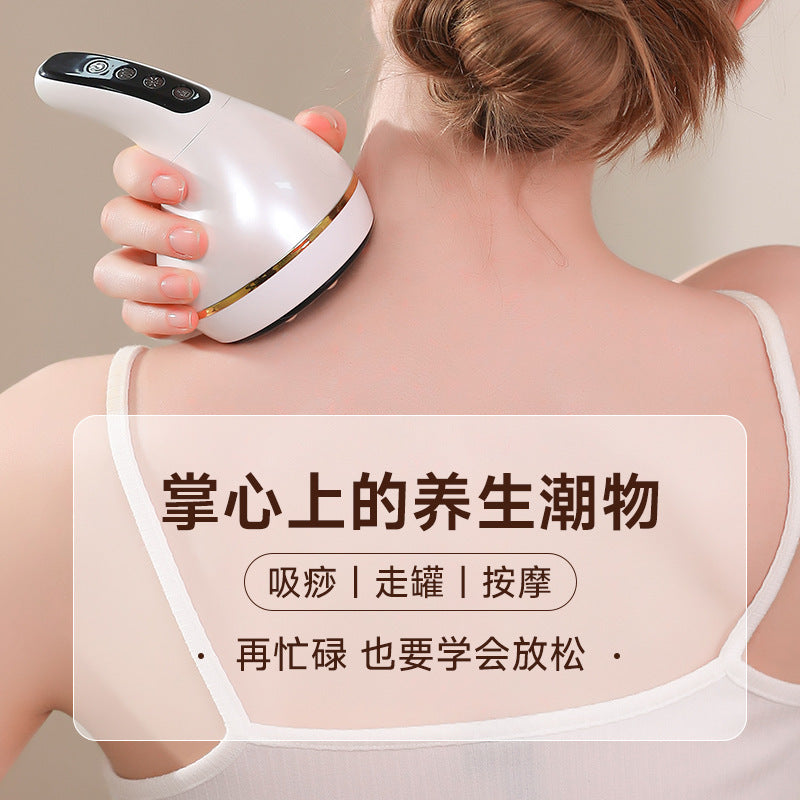 6 cans of gua sha and cupping all-in-one machine, electric gua sha instrument, meridian brush, neutral whole body, back steel column cupping device