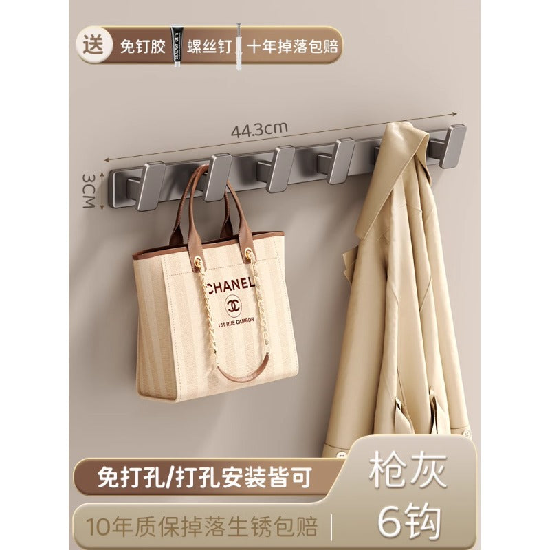Cream style coat hook white entrance door rear hook classy entrance clothes hanger wall wall hanging without drilling