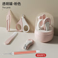 Baby transparent jar nail clipper suit newborn baby nail clipper kids anti-clip small scissors nail clippers