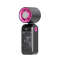 high-speed handheld fan usb digital display cooling fan outdoor portable foldable fan ice compress small fan