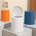 Flip-top trash can for home living room bathroom kitchen toilet large push-type double barrel large capacity round wastebasket