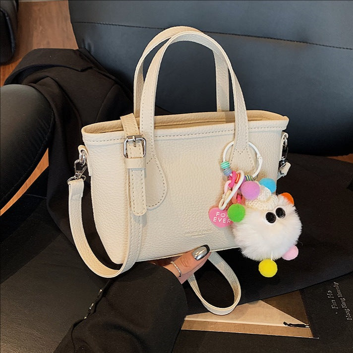 Foreign-style high-end sense portable bucket bag women's 2025 new casual simple messenger bag commuter shoulder bag
