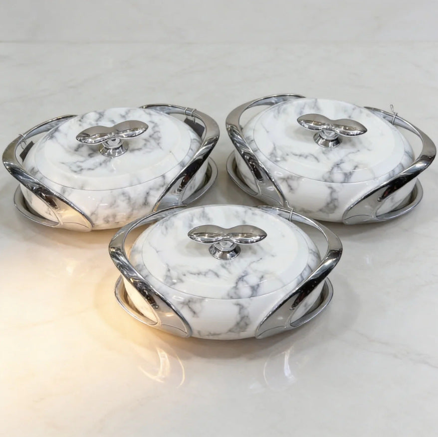 New food warmerexport cross-border large capacity 3pcs insulated lunch box 2l-2.5l-3l insulated tableware