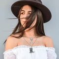 Highly rated new western cowboy boot necklace - gold plated copper, tarnish resistant