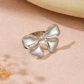 Wholesale bowknot rings: european and american cross-border jewelry, designer polished sweet & chic open joint rings for women