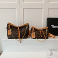 2025 new european and american style printed underarm bag - large capacity retro women's bag - casual versatile commuter shoulder & crossbody bag