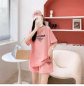 Girls' casual activewear set -  summer new fashion, stylish student outfit, girls' round neck short sleeve two-piece set