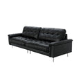 Time-increasing traceable nebula sofa straight row small apartment living room half green leather sofa medieval style oil wax jazz sofa