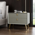 Bedside table free of installation drawer casual postmodern small cabinet accessible luxury scandinavian storage cabinet master bedroom classy leather
