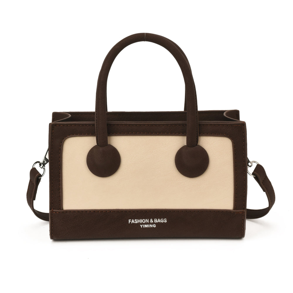 Handheld small bag for women, new arrival, high-end retro patchwork design, versatile and stylish shoulder bag with a premium feel, and a fashionable crossbody bag