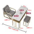 100cm multifunctional marble (single table) + square stool + sofa chair