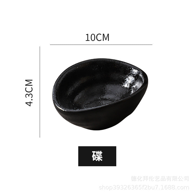 Japanese ceramic oil pot retro japanese stylefor home soy sauce pot vinegar pot seasoning dish kitchen supplies side dish dipping dish