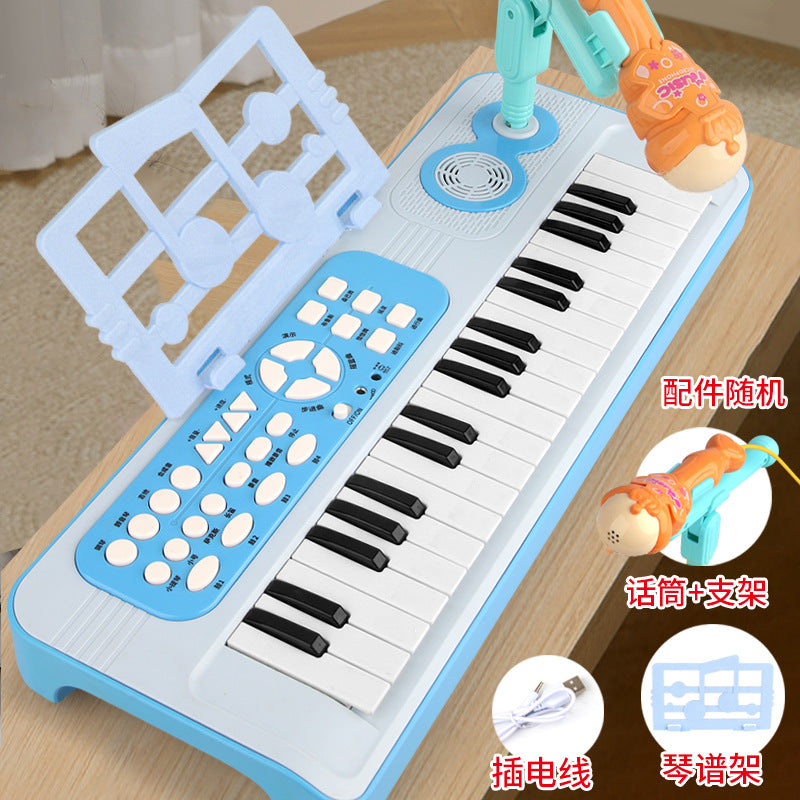 Children's electronic keyboard toy - beginner piano instrument for home use - easy to play - baby educational toy - birthday gift for girls