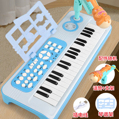 Children's electronic keyboard toy - beginner piano instrument for home use - easy to play - baby educational toy - birthday gift for girls