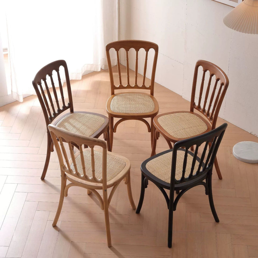 Dining chair for home solid wood vintage ash wood cafe restaurant b&b napoleon dining table chair american retro chair